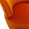 360 Degree Swivel Cuddle Barrel Accent Sofa Chair, Fluffy Round Armchair - Orange - Image 18