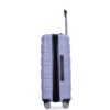 Luggage Set Of 5 Pieces, Expandable Hard Pc Luggage Set With Tsa Lock For Rotating Wheels, Lightweight Rolling Luggage - Light Purple - Image 13