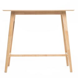 Bar Height Dining Table With Splayed Legs And Elongated Rectangular Top - Natural