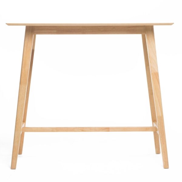 Bar Height Dining Table With Splayed Legs And Elongated Rectangular Top - Natural