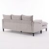 Convertible Combination Sofa, Sofa L Shaped, Sofa With Footstools With Storage Sofa For Living Room, 3 Seater Combination Sofa - Beige - Image 12