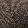 Naima - Contemporary Fabric Square Pouf Ottoman Floor Cushion - Dark Brown - Image 4