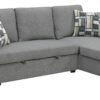 Pensole - Reversible Pop-Up Sleeper Sectional - Gray - Image 3