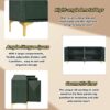 Modern Light Luxury Style Large Storage Space Sideboard With 4 Doors And Rebound Device - Olive Green - Image 5