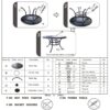 Round Dining Table - Dark Lava Bronze - Image 5
