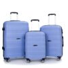 Hardshell Suitcase Spinner Wheels Pp Luggage Sets Lightweight Durable Suitcase With Tsa Lock, 3 Piece Set (20/24/28) - Purplish Blue - Image 7