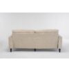 3 Seat L-Shaped Chenille Sofa With Removable And Storage Ottoman, Side Storage, And USB / C - Type Charging Ports Sofa For Living Room, Bedroom, Apartment - Beige - Image 10
