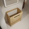 Modern Freestanding 30" Bathroom Vanity With Open Storage Compartment, Construction, Excluding Sink - Oak - Image 8