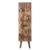 4 Door Shoe Rack, Freestanding Modern Shoe Storage Cabinet, For Entryway - Burly Wood - Image 12