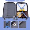 Hardshell Suitcase Double Spinner Wheels Pp Luggage Sets Lightweight Durable Suitcase With Tsa Lock, 3 Piece Set (20/24/28) - Purplish Blue - Image 5