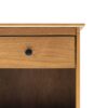 Classic 1 Drawer Solid Wood Nightstand With Cubby - Caramel - Image 3