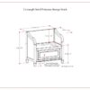 Connaught - Small Entryway Storage Bench - Chestnut - Image 15