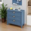 3 Drawer Cabinet For Bedroom - Blue - Image 5