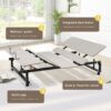Electric Ergonomic Adjustable Bed Base King Size With Wireless Remote, Quiet Motor, Independent Head And Foot Incline - Gray - Image 3