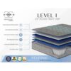 Comfort Care - 13" Full Size Hybrid Mattress, Plush Comfort - Gray / Blue - Image 5