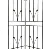 2 Pack Metal Garden Trellis Rustproof For Climbing Plants Outdoor Flower Support - Black - Image 12