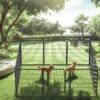 12 Panels Heavy Duty Metal Playpen With Door, Dog Fence Pet Exercise Pen For Outdoor - Black - Image 3