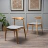 Candescent - Dining Chair With Curved Back And Wood Frame (Set of 2) - Gray - Image 9