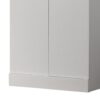 Alara - Height Simplistic Modern Double Door Storage Cabinet - White - Image 3