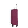 5 Piece Set (18/23/27/Travelbag /Toiletry Bag), Softshell Suitcase Spinner Wheels Terylene Polyester Luggage Sets Carry On Suitcase Luggage Lightweight Durable Suitcase - Wine Red - Image 8