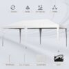 Outsunny - 10' x 19.2' Pop Up Canopy Tent, Heavy Duty Tent For Parties, Outdoor Instant Gazebo Sun Shade Shelter With Carry Bag For Catering, Events, Wedding, Backyard Bbq - White - Image 3