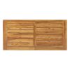 Catriona - 3 Piece Wood Outdoor Dining Set - Teak - Image 5