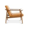 Brandon - Antique Leather Lounge Chair - Brown / Tan - Image 8