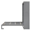 Full Size Murphy Wall Bed & Shelves - Gray - Image 5