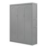 Full Size Murphy Wall Bed & Shelves - Gray - Image 6