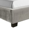 King Upholstered Bed - Light Gray - Image 2