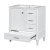 Bathroom Vanity, Modern Bathroom Cabinet With Sink Combo Set, Bathroom Storage Cabinet With A Soft Closing Door And 3 Drawers, Solid Wood Frame - White - Image 16