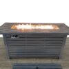 Propane / Natural Gas Outdoor Fire Pit Table With Lid - Gray - Image 4