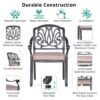 Patio Outdoor Aluminum Dining Armchair With Cushion (Set of 2) - Spectrum Sand - Image 15