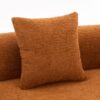 Compression Sofa:4 Seater Orange Sofa With Wood Grain Chenille Fabric, 30D, 60 Hardness Full Sponge, 4 Pillows For Living Room, Home Furniture Sleeper Sectional Sofa For Apartment - Image 19
