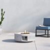 Reinforced - Propane Gas Outdoor Fire Pit Table With Lid - Gray - Image 4