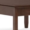 Artisan - Square Coffee Table - Russet Brown - Image 3