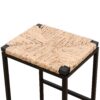 25" Height Backless Water Hyacinth Woven Bar Stools With Footrest (Set of 2) - Natural - Image 6