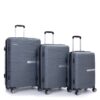 Hardshell Suitcase Double Spinner Wheels Pp Luggage Sets Lightweight Durable Suitcase With Tsa Lock, 3 Piece Set (20/24/28) - Gray - Image 4