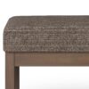 Milltown - Large Ottoman Bench - Mink Brown - Image 3