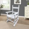 Children's Rocking Chair Indoor Or Outdoor, Suitable For Kids, Durable - White - Image 13