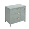 3 Drawer Cabinet, American Furniture, Suitable For Bedroom, Living Room, Study - Light Gray - Image 8