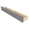 Queen Size Platform Bed With With 2 Big Drawers Twin Size Trundle - Gray - Image 7