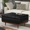 Mariah - Coffee Table Storage Ottoman - Black - Image 5