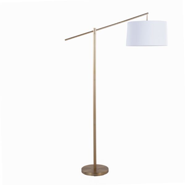 Casper - Contemporary Floor Lamp - Gold / Off White