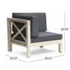 Brava - X Back Left Arm Chair - Gray - Image 2