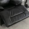 3 Seater Home Theater Recliner Manual Recliner Chair With A Led Light Strip Two Built-In Cup Holders For Living Room - Black - Image 26
