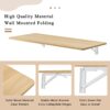 Laundry Room Folding Table Wall Mounted, Folding Table For Small Spaces, Fold Down Desk, Workbench, Addition To Garage & Shed - Burly Wood - Image 11