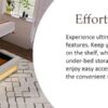Queen Size Upholstered Platform Bed With A Hydraulic Storage System, LED And USB Charging (Without Mattress) - Natural - Image 25