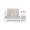 Connelly - 4 In 1 Crib and Changer Combo - White, Rockport Gray - Image 5