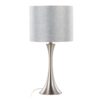 Lenuxe - Contemporary Table Lamp (Set of 2) - Nickel / Gray Sparkly / Silver Metallic Threading - Image 2